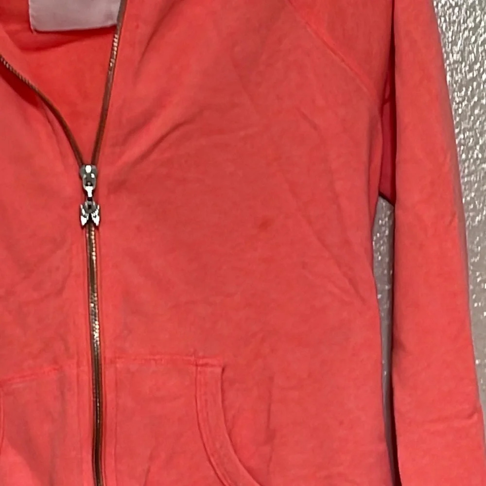 Victoria’s Secret zip up hoodie fluorescent hot pink sz XS (b1) - Picture 16 of 16